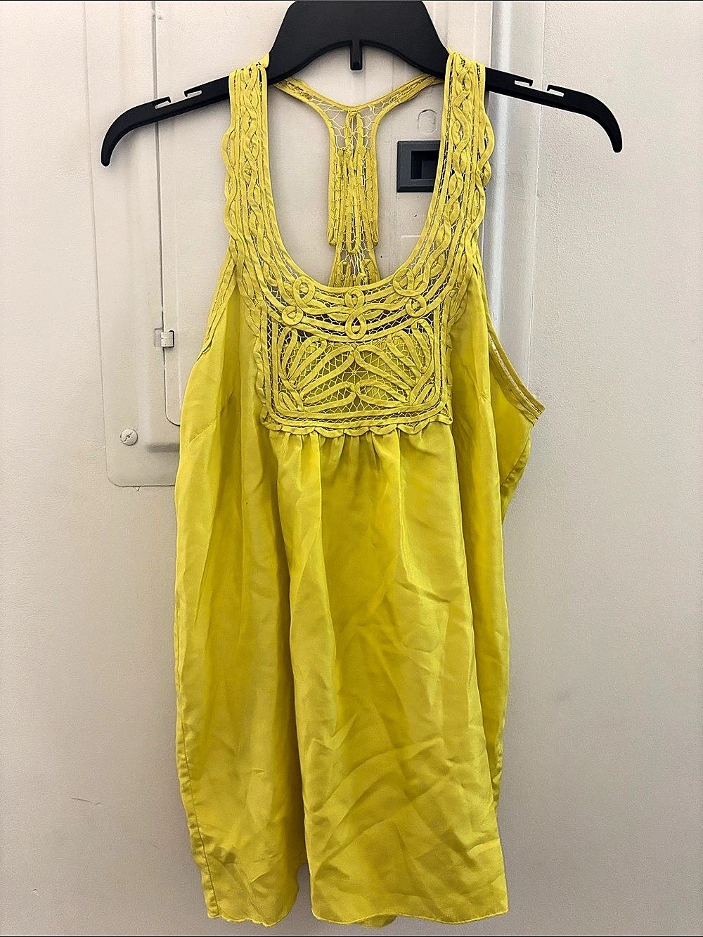Yellow Silk slip dress small brand For Joseph